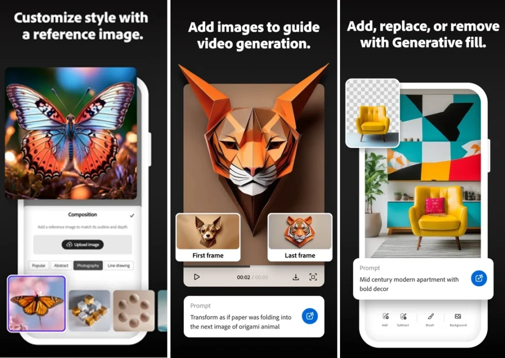 Nu finns Adobe Firefly bild-AI som mobilapp 1 Firefly App